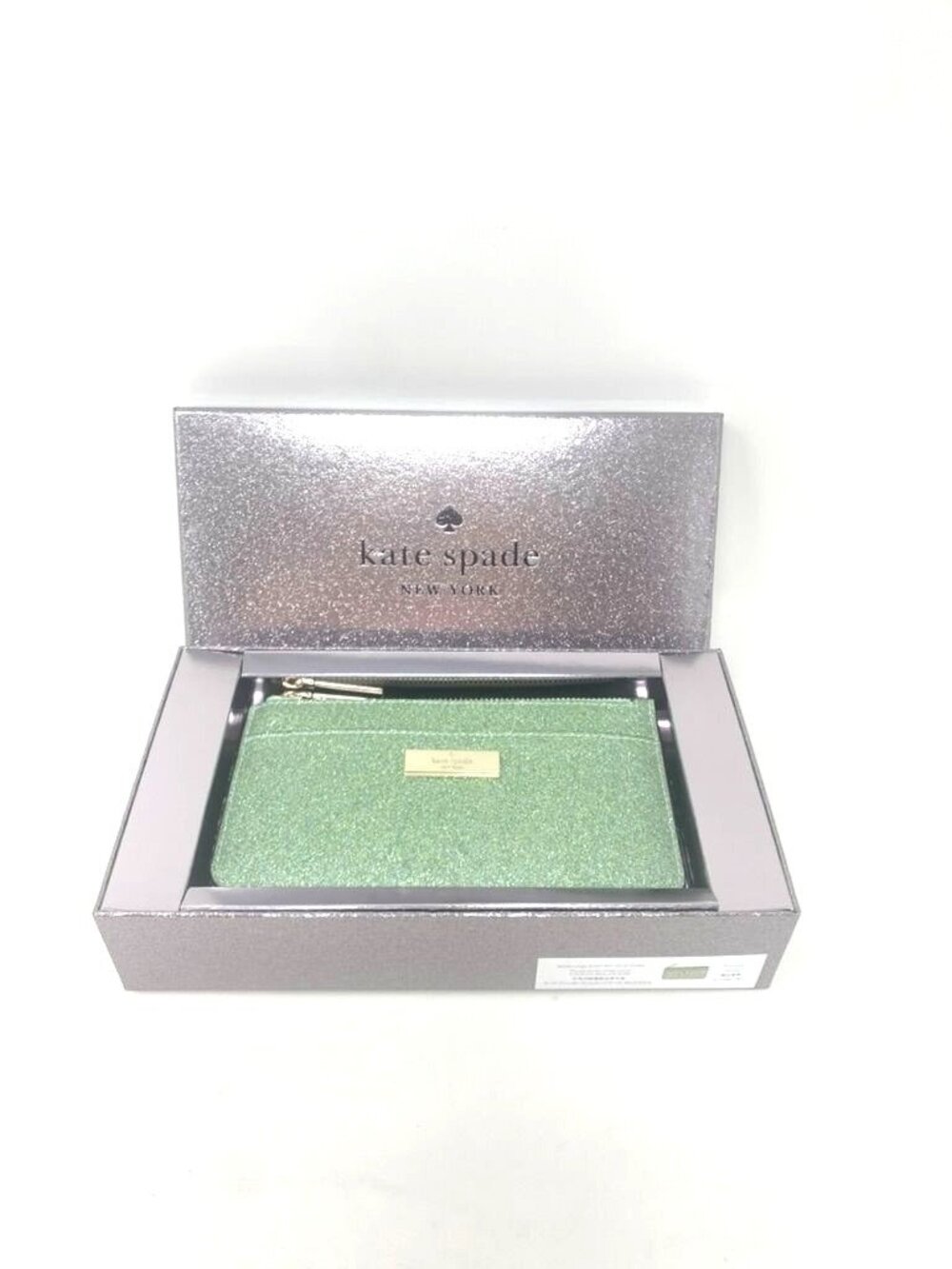Kate Spade New York Kenzie Leather Top Zip Wallet Card Holder Seawater